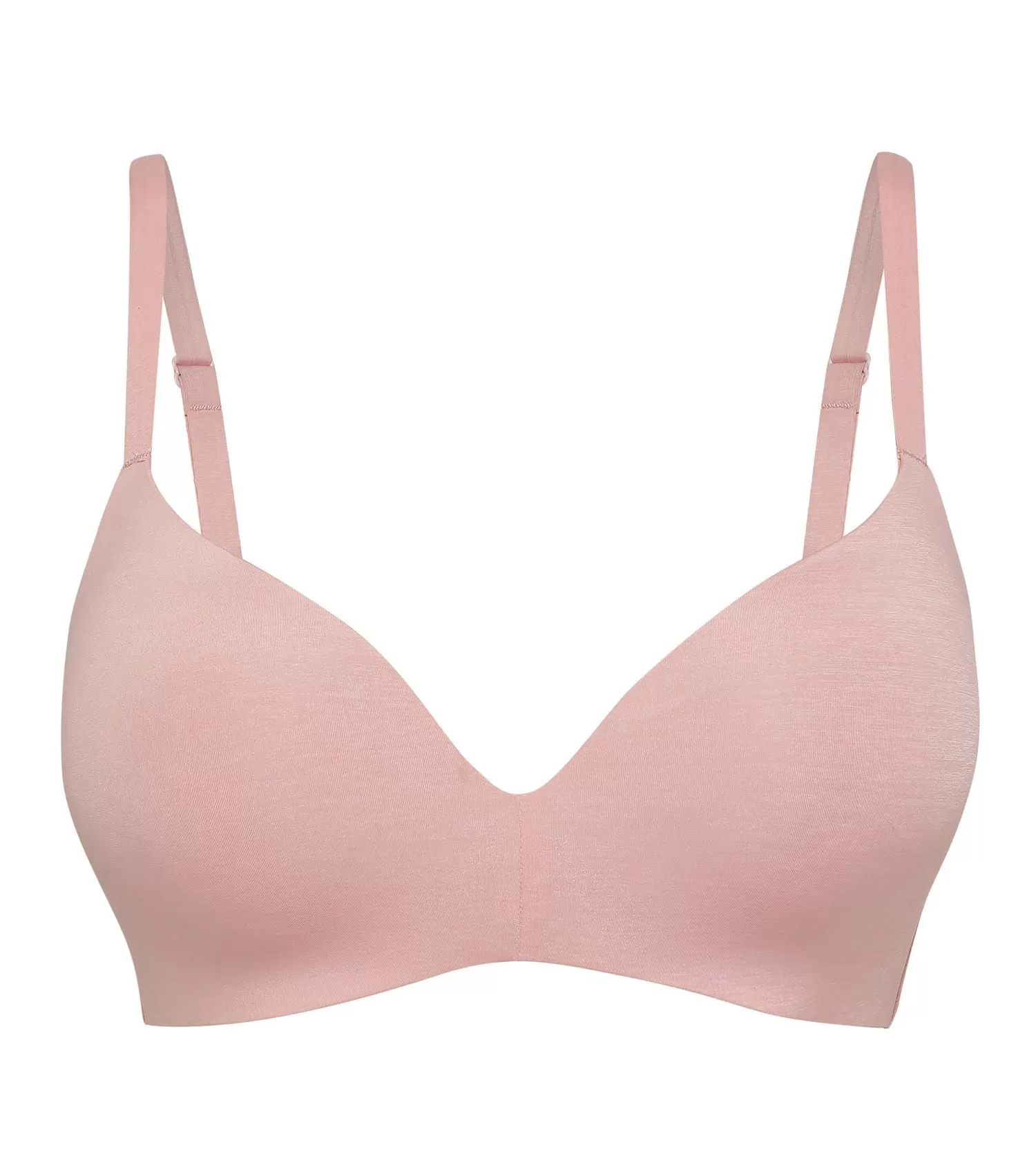 Enamor InvisiBra F084 Seamless Ultra Smoothening with Invisible Edges T-Shirt Bra - Padded Wirefree Medium Coverage - Strawberry Ice