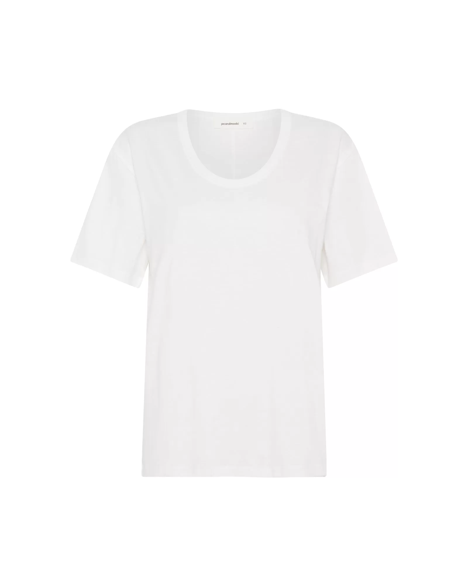 ESSENTIAL SCOOP T-SHIRT - WHITE