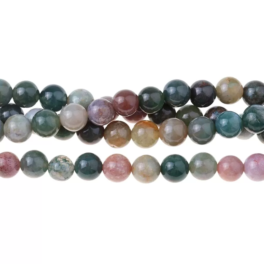 Fancy Jasper 8mm Round - 8-Inch