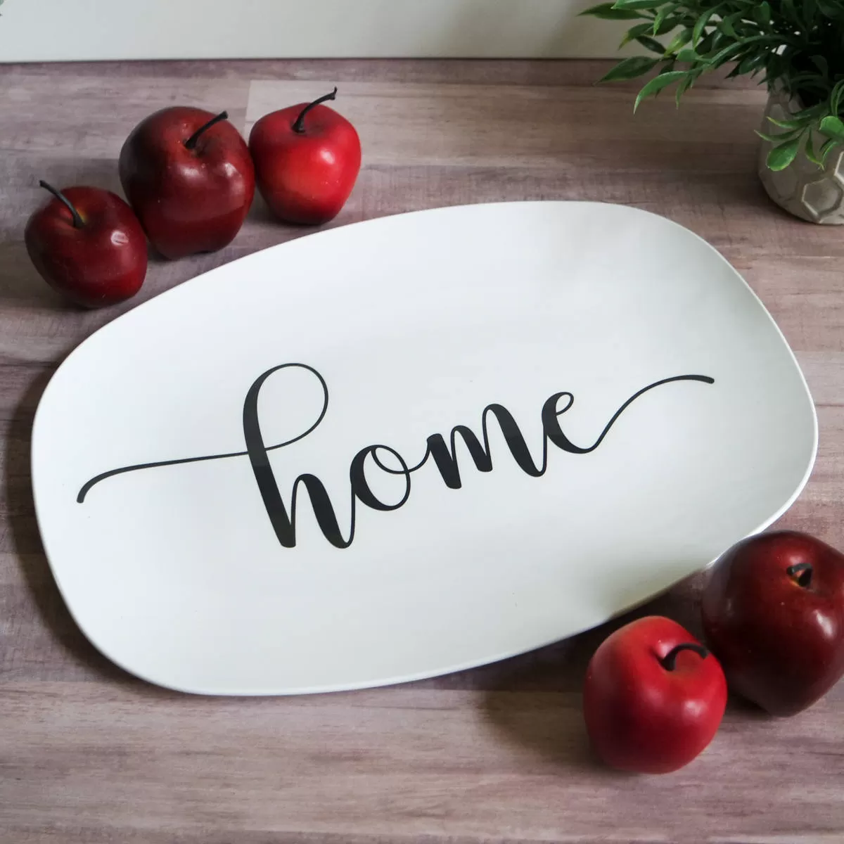 Farmhouse Inspired Script Platter | Choice of Text