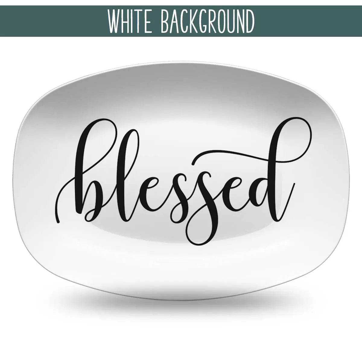 Farmhouse Inspired Script Platter | Choice of Text