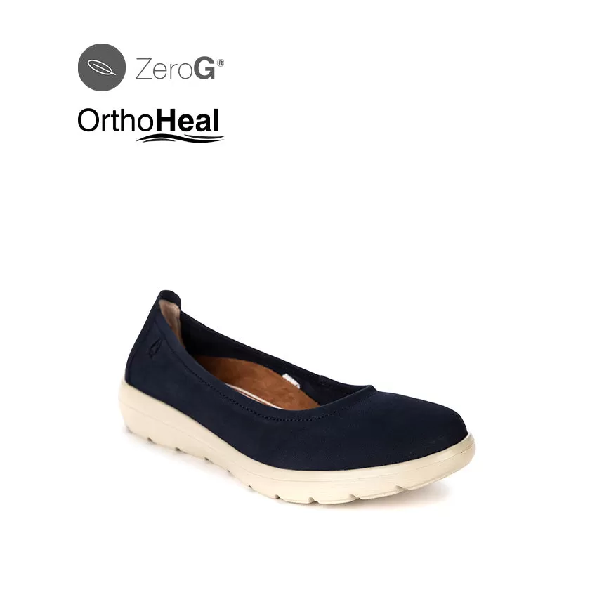 Fawn Ballerina Women's Shoes - Navy Nubuck