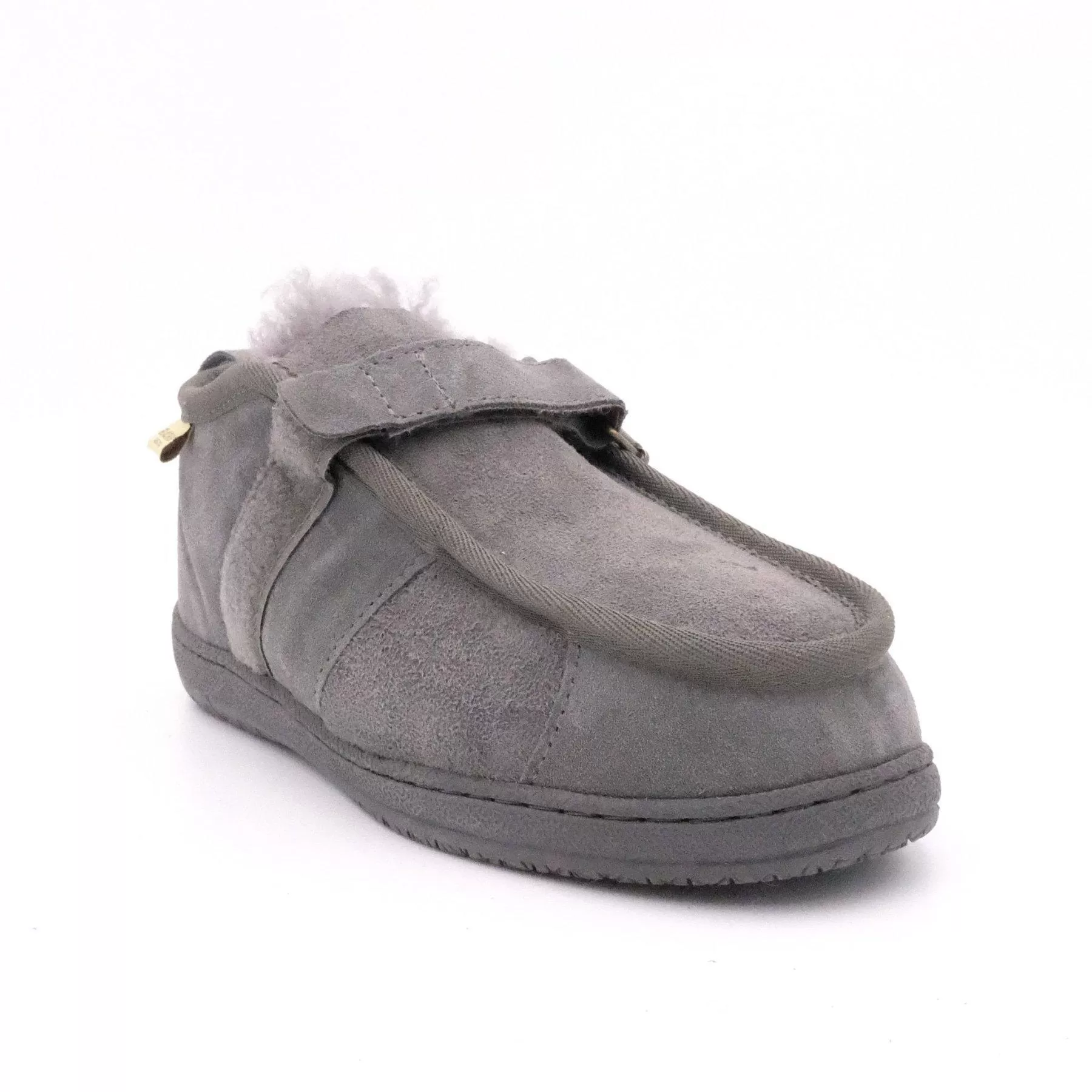 Fleece Easy - Hook & Loop Strap Sheepskin Boot - Black Sheep Australia Medical Sheepskin Healthcare Range