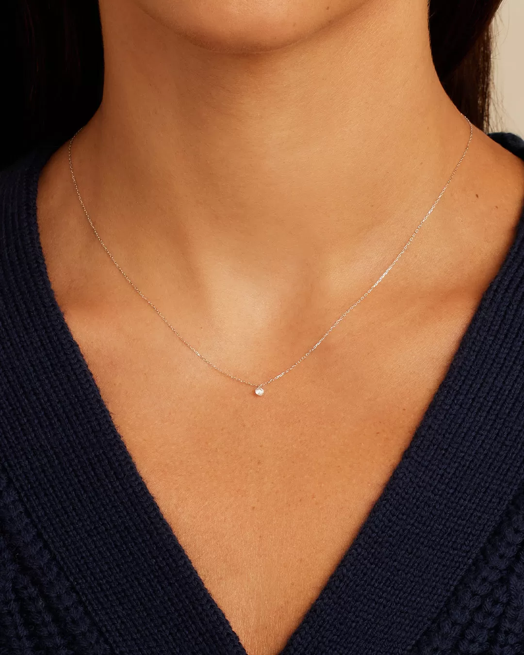 Floating Diamond Necklace