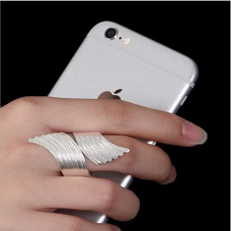 Folding Angel Wings Resizeable Ring