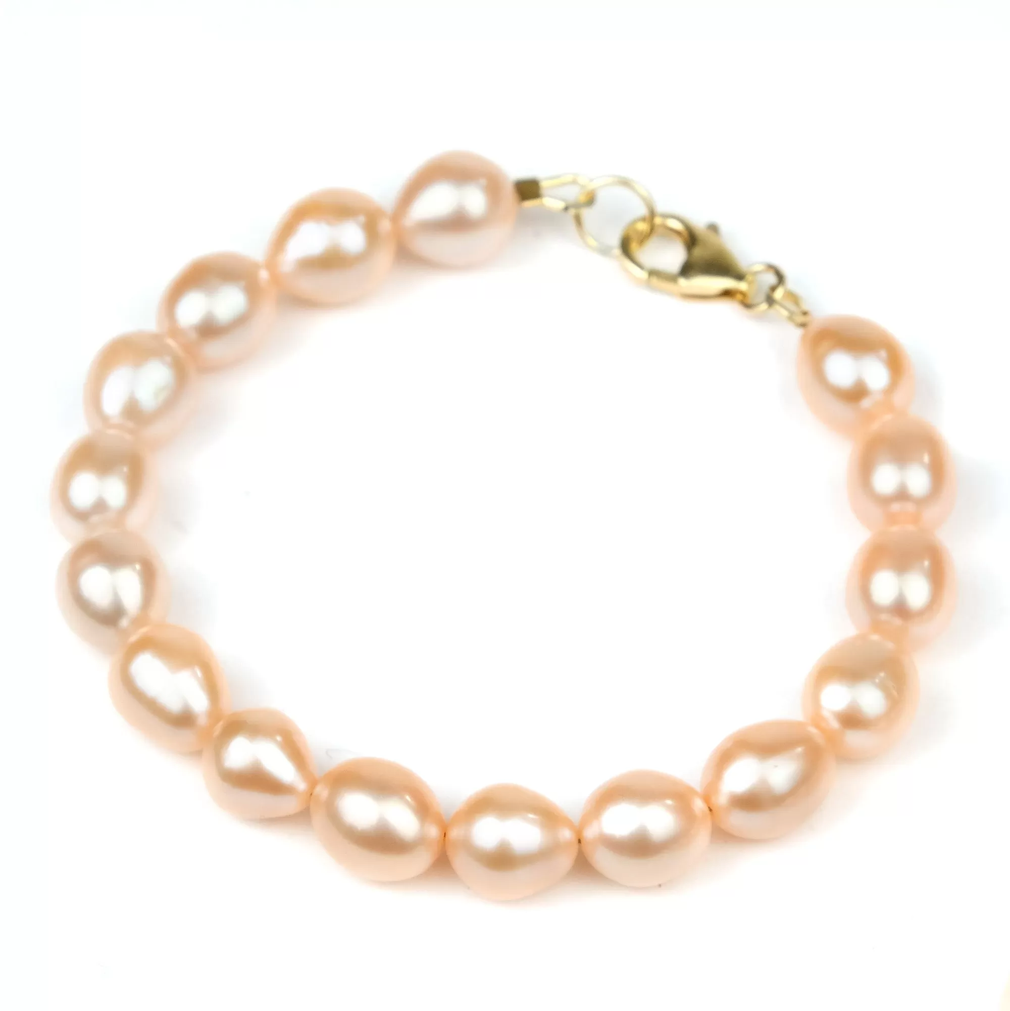 Fresh Water Pearl Bracelet With Gold Filled Trigger Clasp