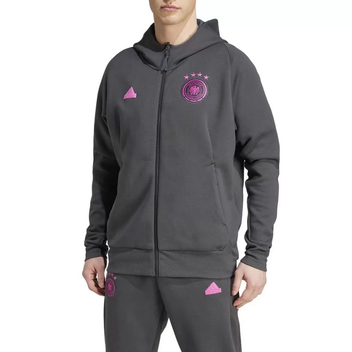 Germany Casual Travel hooded presentation tracksuit 2024/25 - Adidas