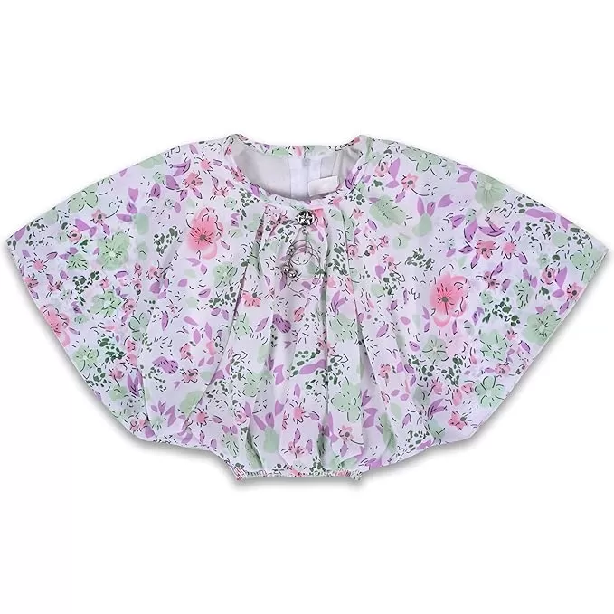 Girls Floral Bat wing Top Clothing set