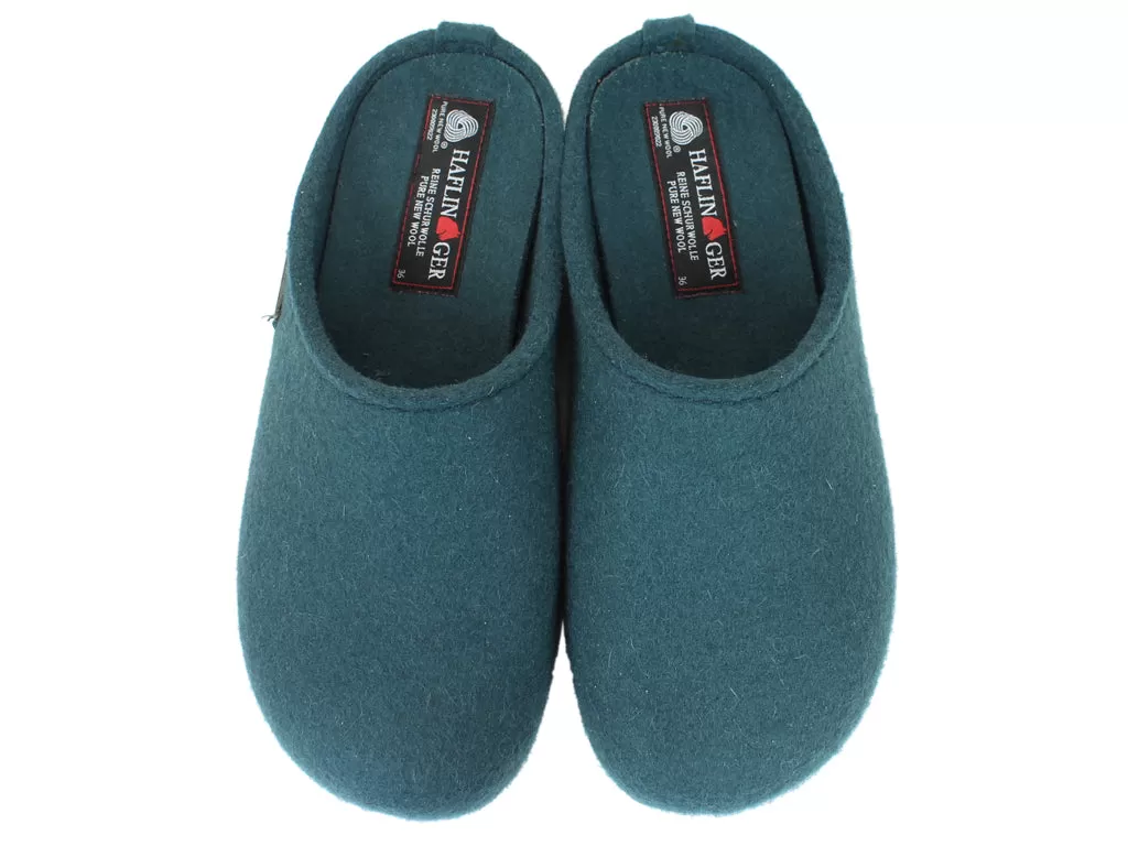 Haflinger Slippers Everest Fundus Teal