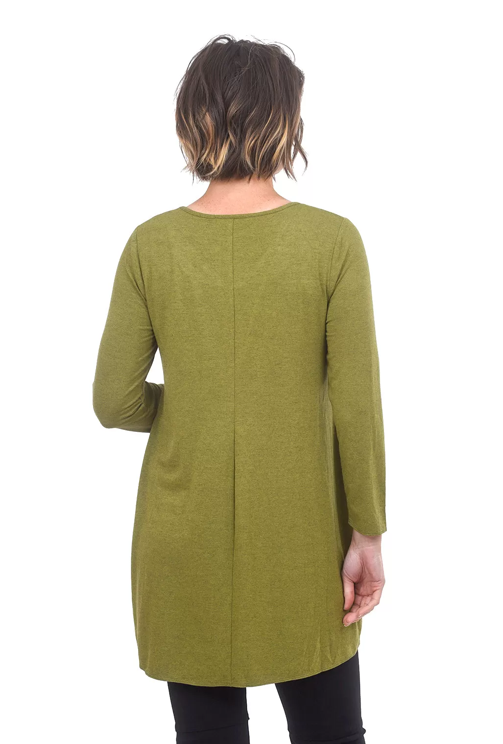 Heather Knit Audrey Tunic, Citron