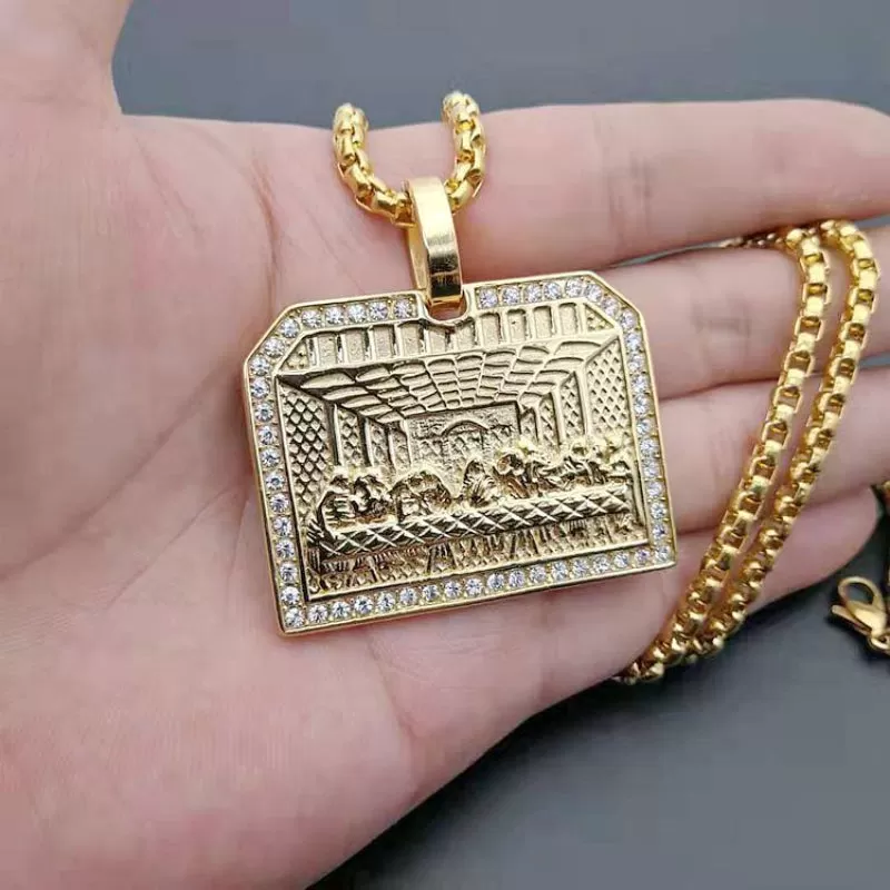 House Shaped The Last Supper Pendant