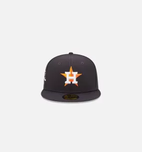 Houston Astros Cloud Icon 59FIFTY Fitted Cap Mens Hat - Navy Blue