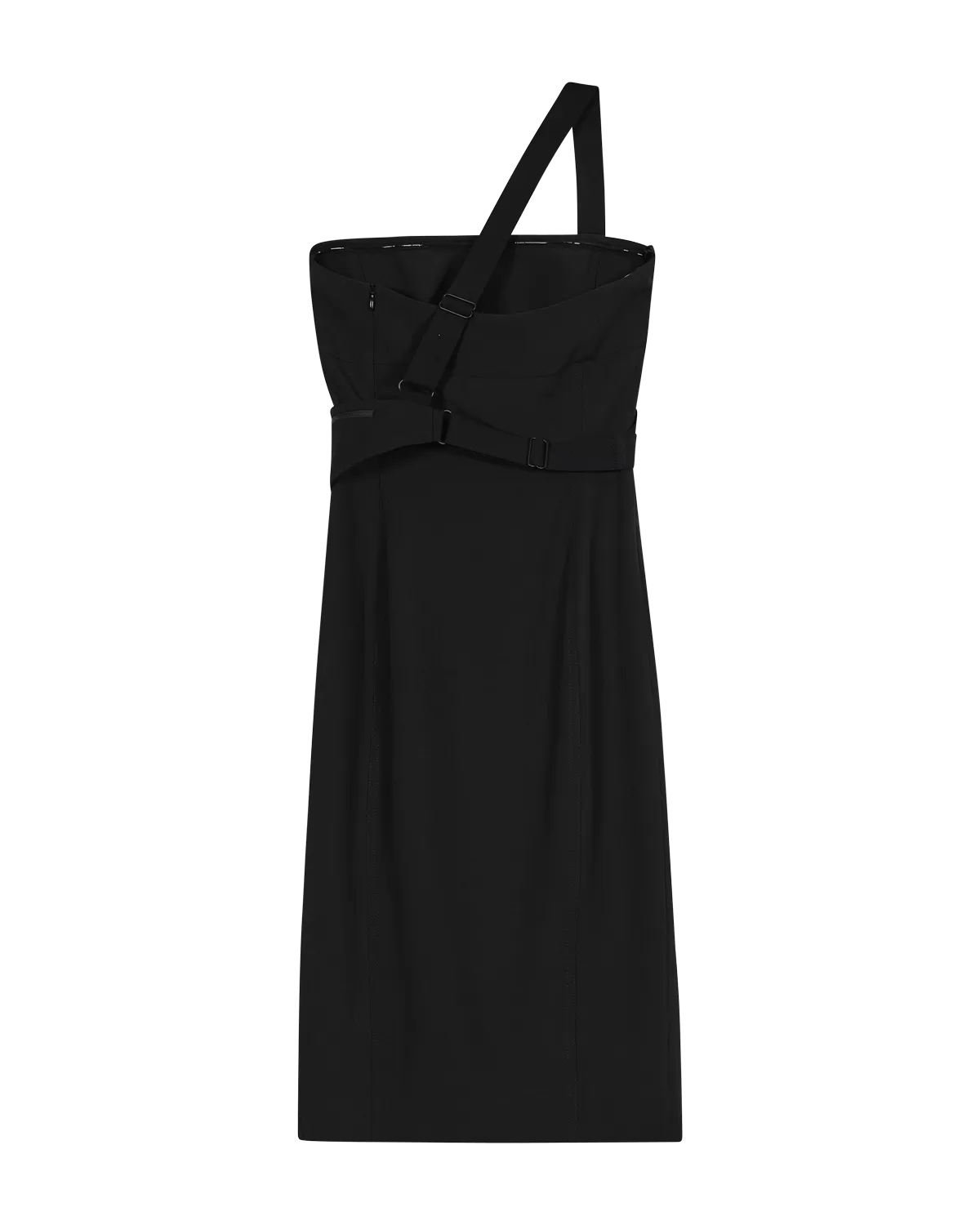 HYEIN SEO - Tube Dress With Cinch Bag in BLACK