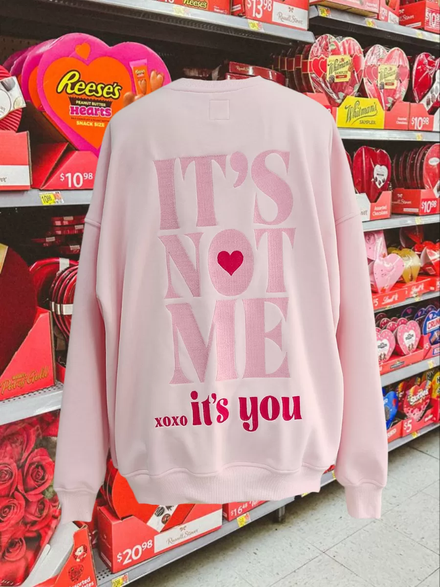 It's Not Me It's You Embroider Sweatshirt