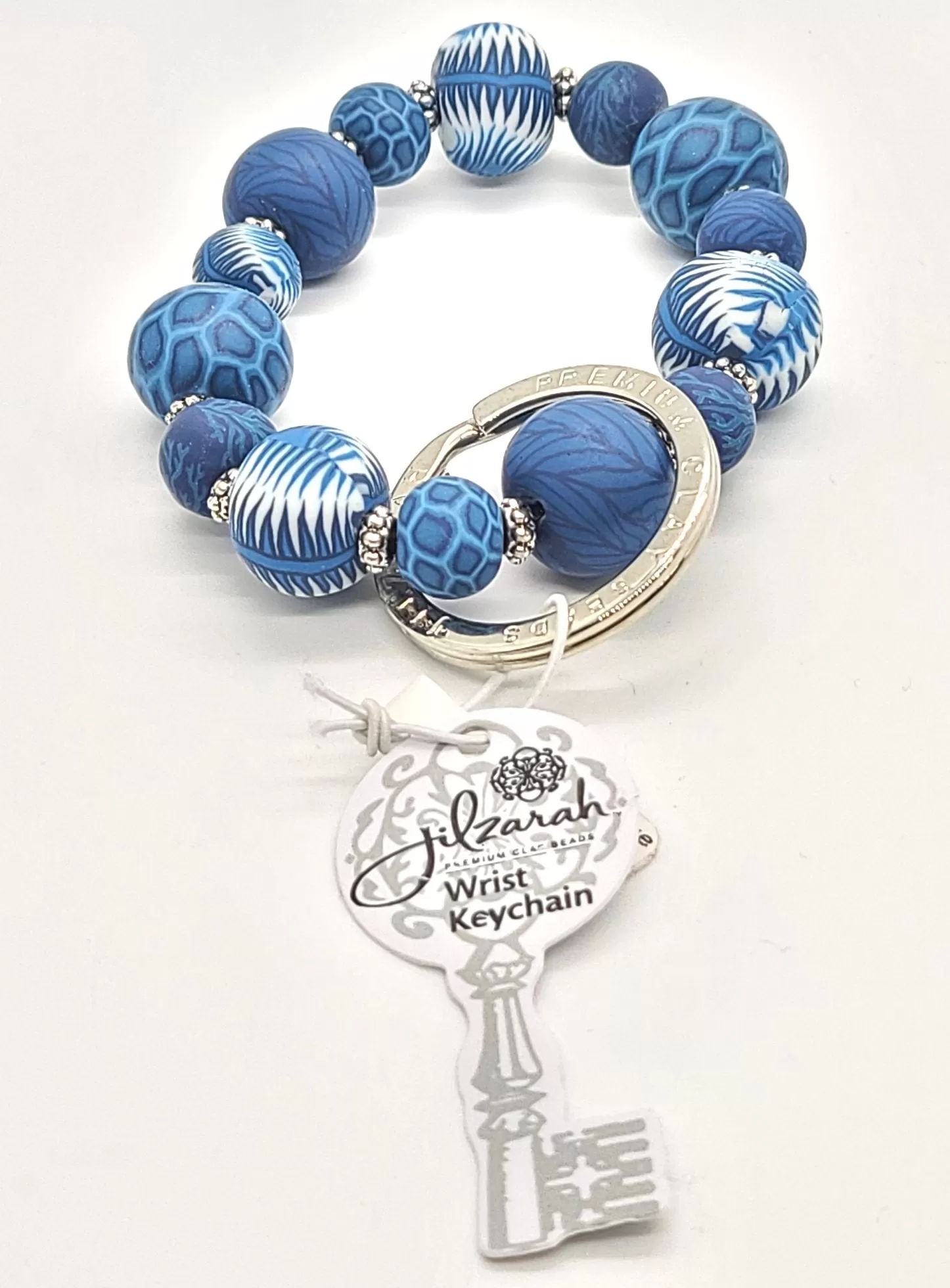 Jilzarah Wrist Keychain Navajo Blue