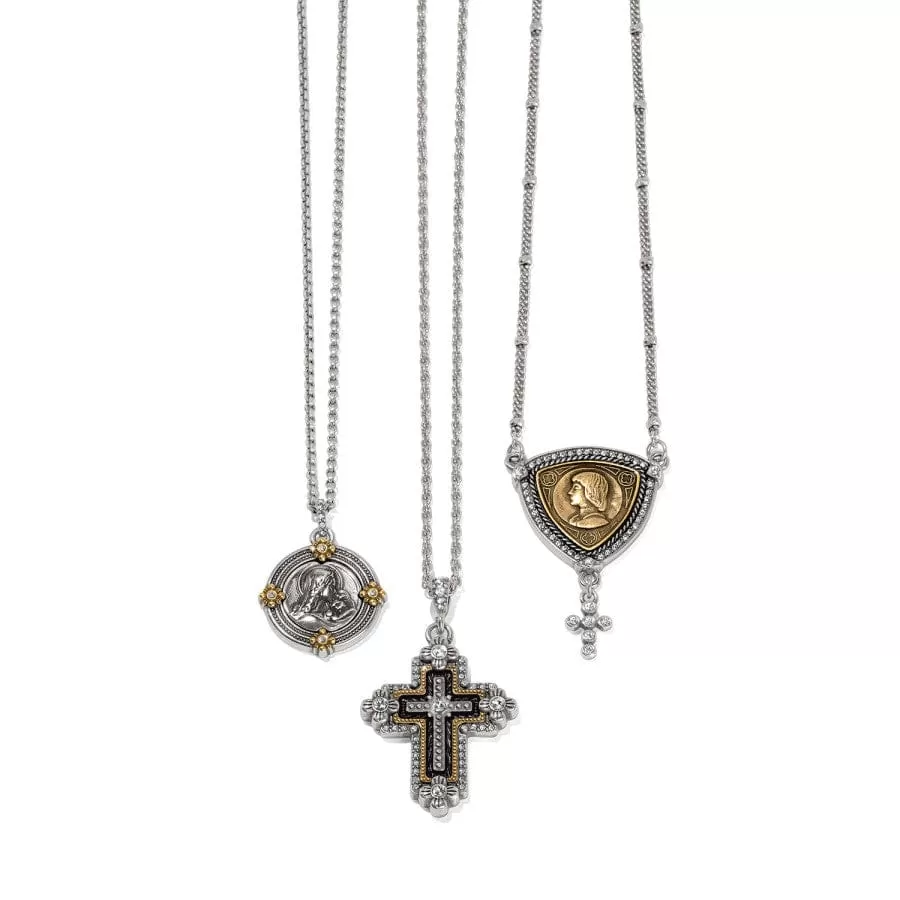 Joan Of Arc Courage Two Tone Necklace