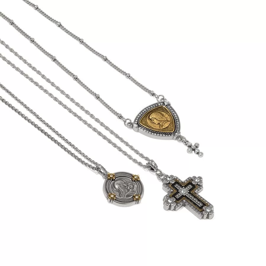 Joan Of Arc Courage Two Tone Necklace