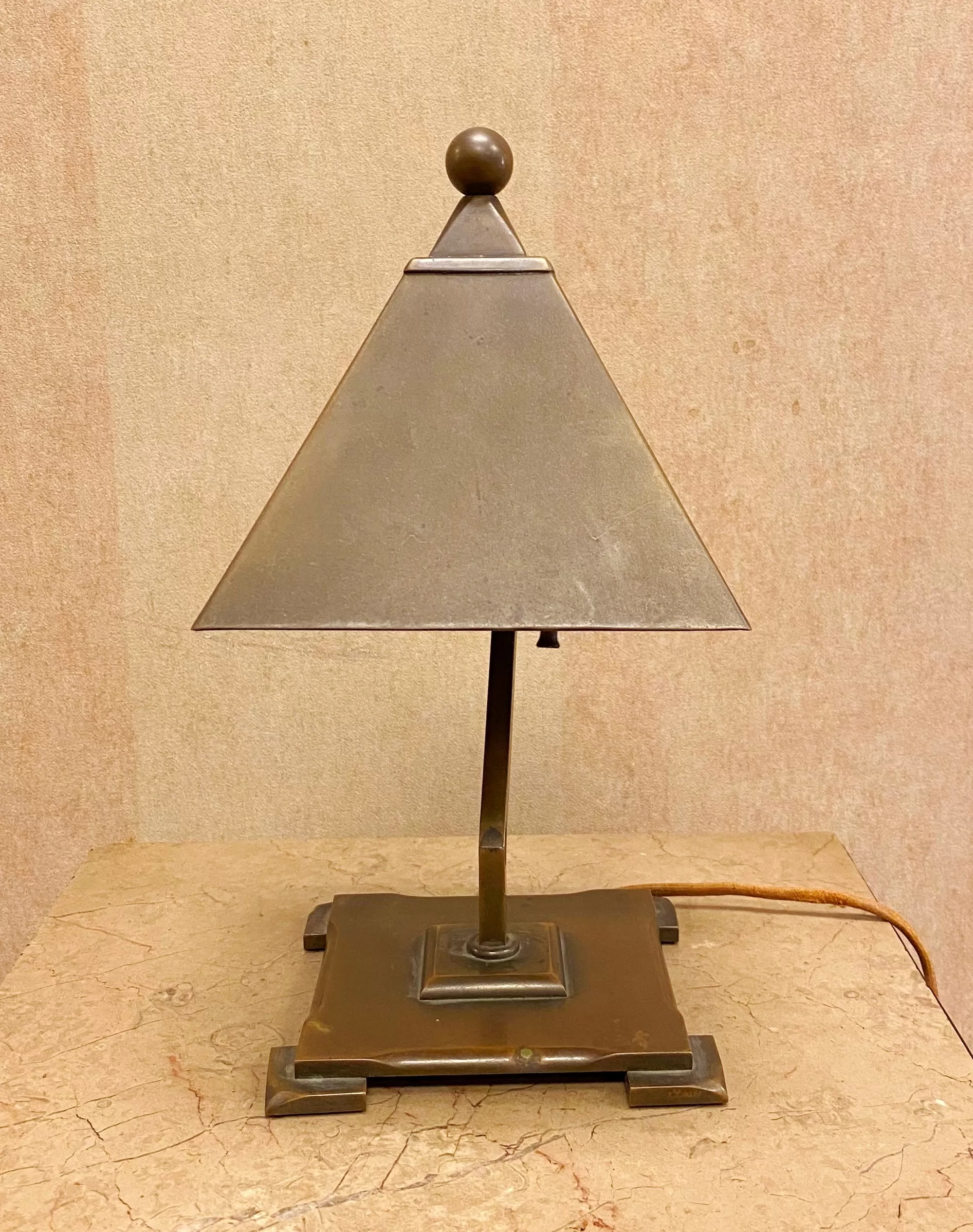 Josef Urban Art Deco Diminutive Bronze Desk Lamp