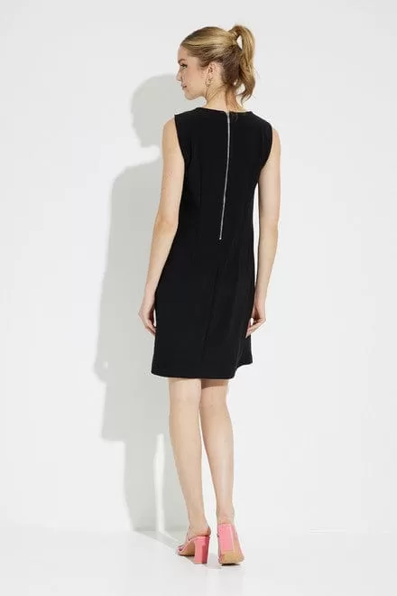 Joseph Ribkoff Black/Multi Sleeveless Dress Style 231133