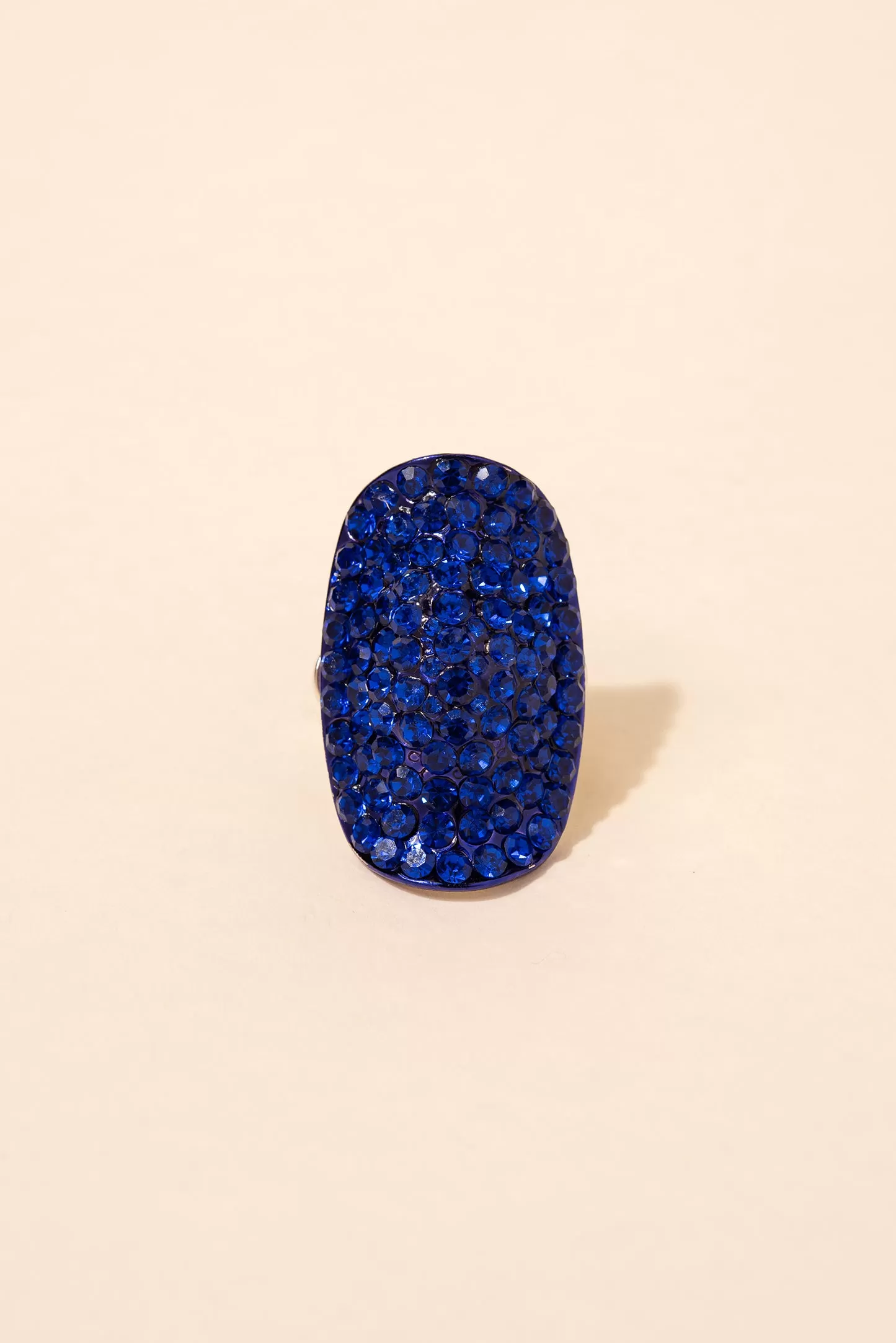 Kalinda Encrusted Short Knuckle Shield Stretch Ring