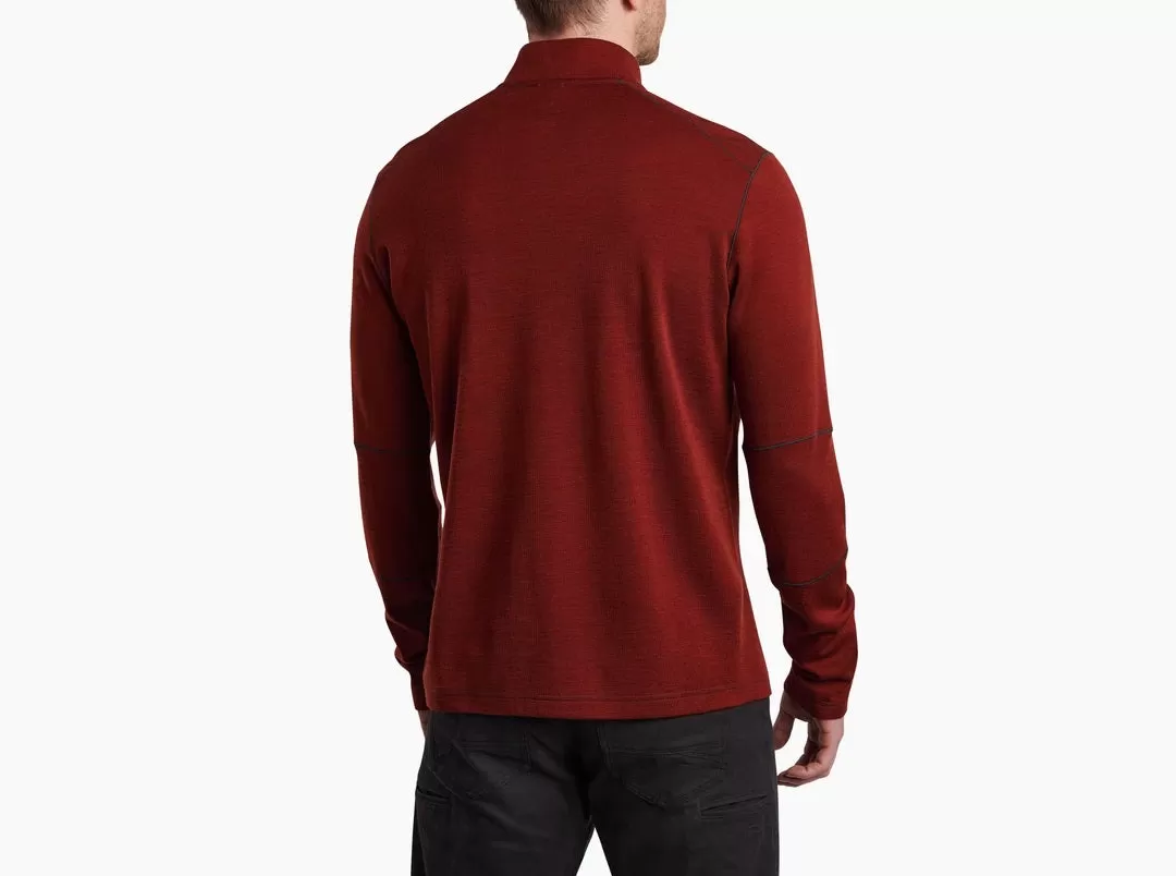 'Kuhl' Men's Invigoratr Merino 1/4 Zip - Cayenne