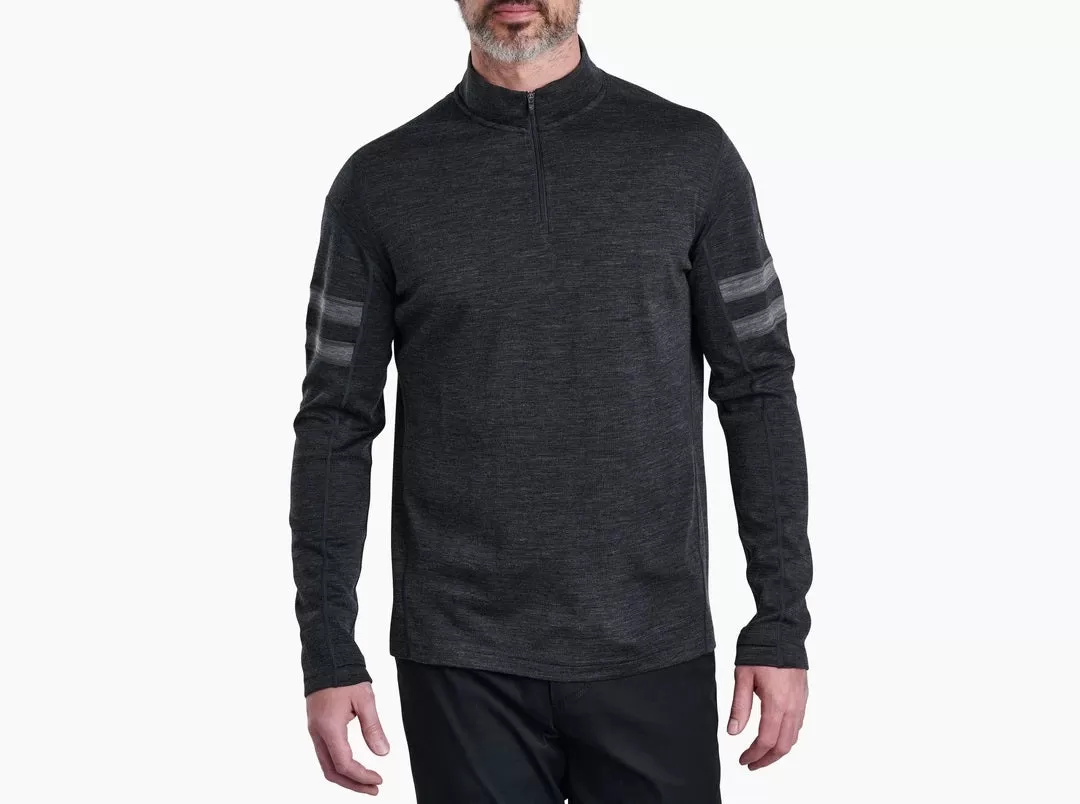 'Kuhl' Men's Team Merino 1/4 Zip Sweater - Smoke