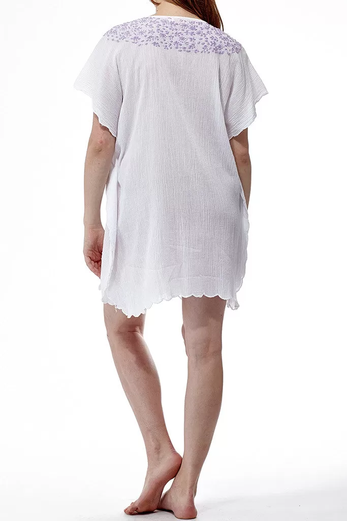 La Cera Hand-Embroidered Cover Up