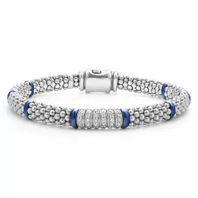 LAGOS Blue Caviar 6mm Six Station Diamond Bracelet