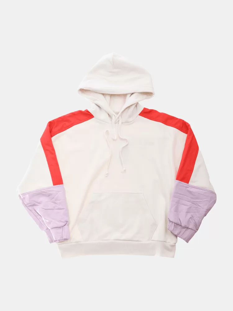 Levi's Leo Colourblock Hoodie - Linear Logo Lavender Frost