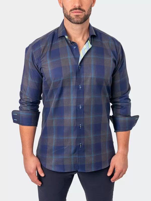 Maceoo Shirt | Einstein Irisblue Blue