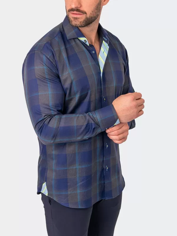 Maceoo Shirt | Einstein Irisblue Blue