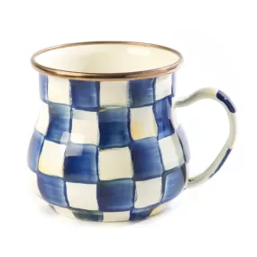 MacKenzie-Childs Royal Check Enamel Mug