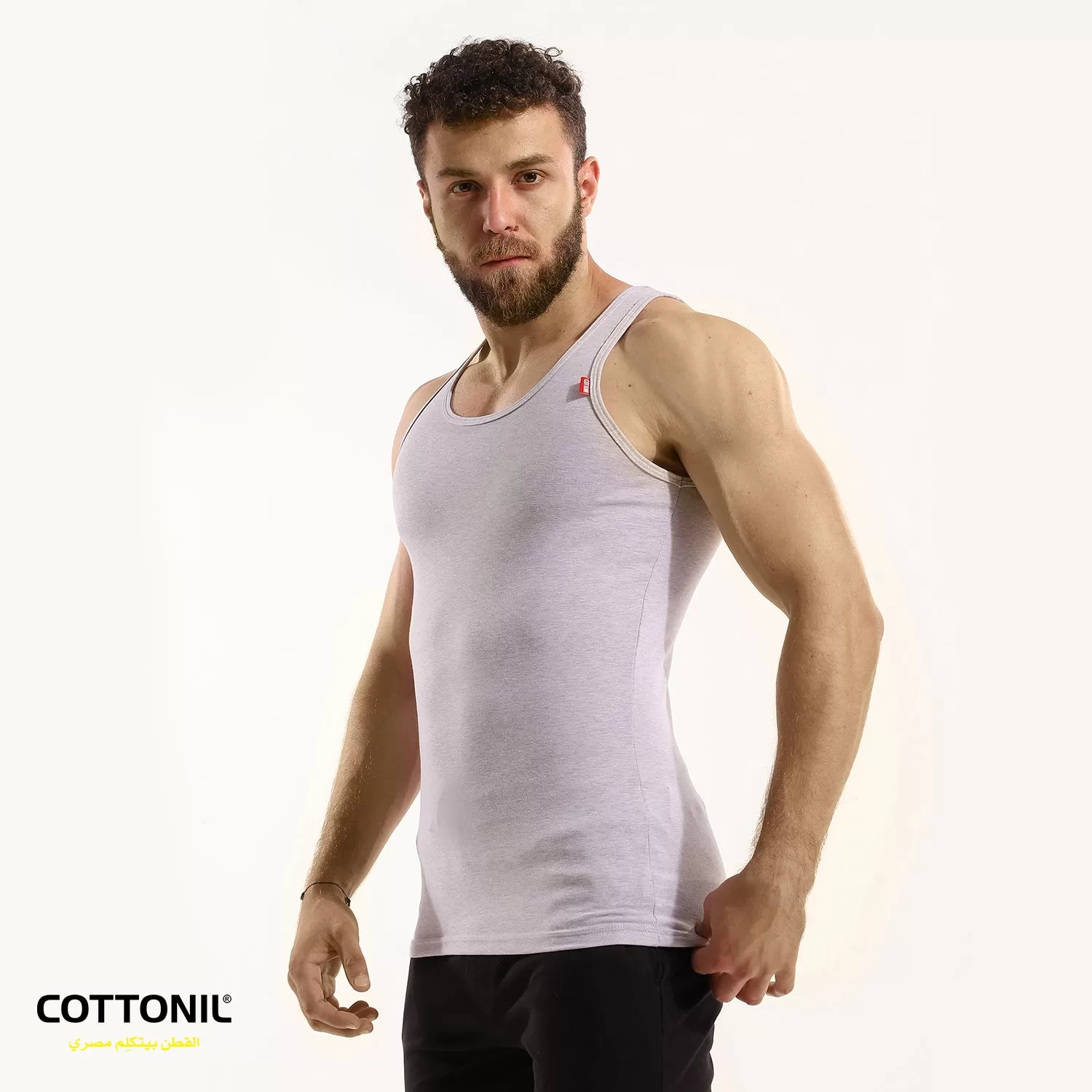 Men's tank top Stretch-Grey