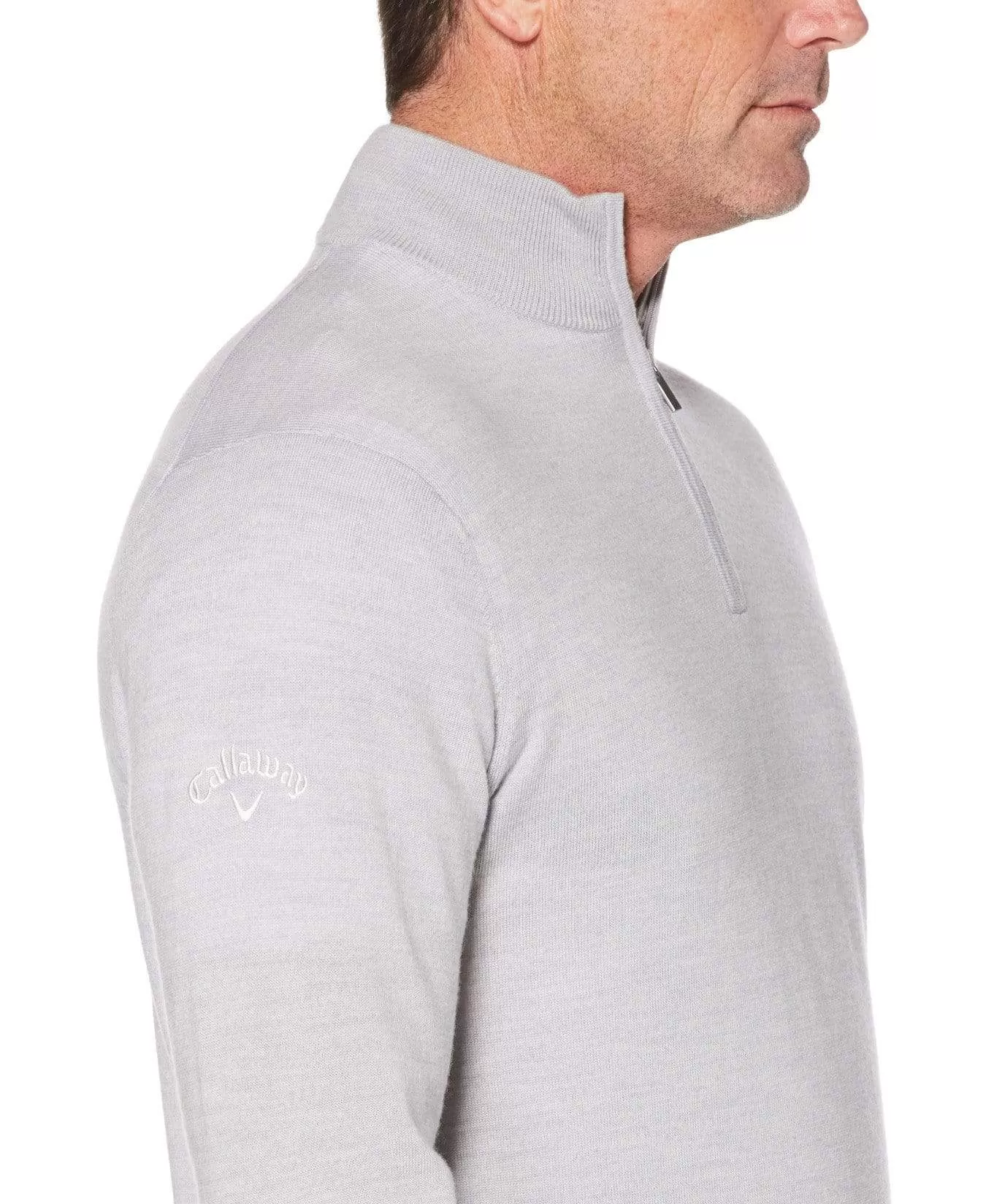 Mens Thermal 1/4 Zip Mock Merino Wool Pullover