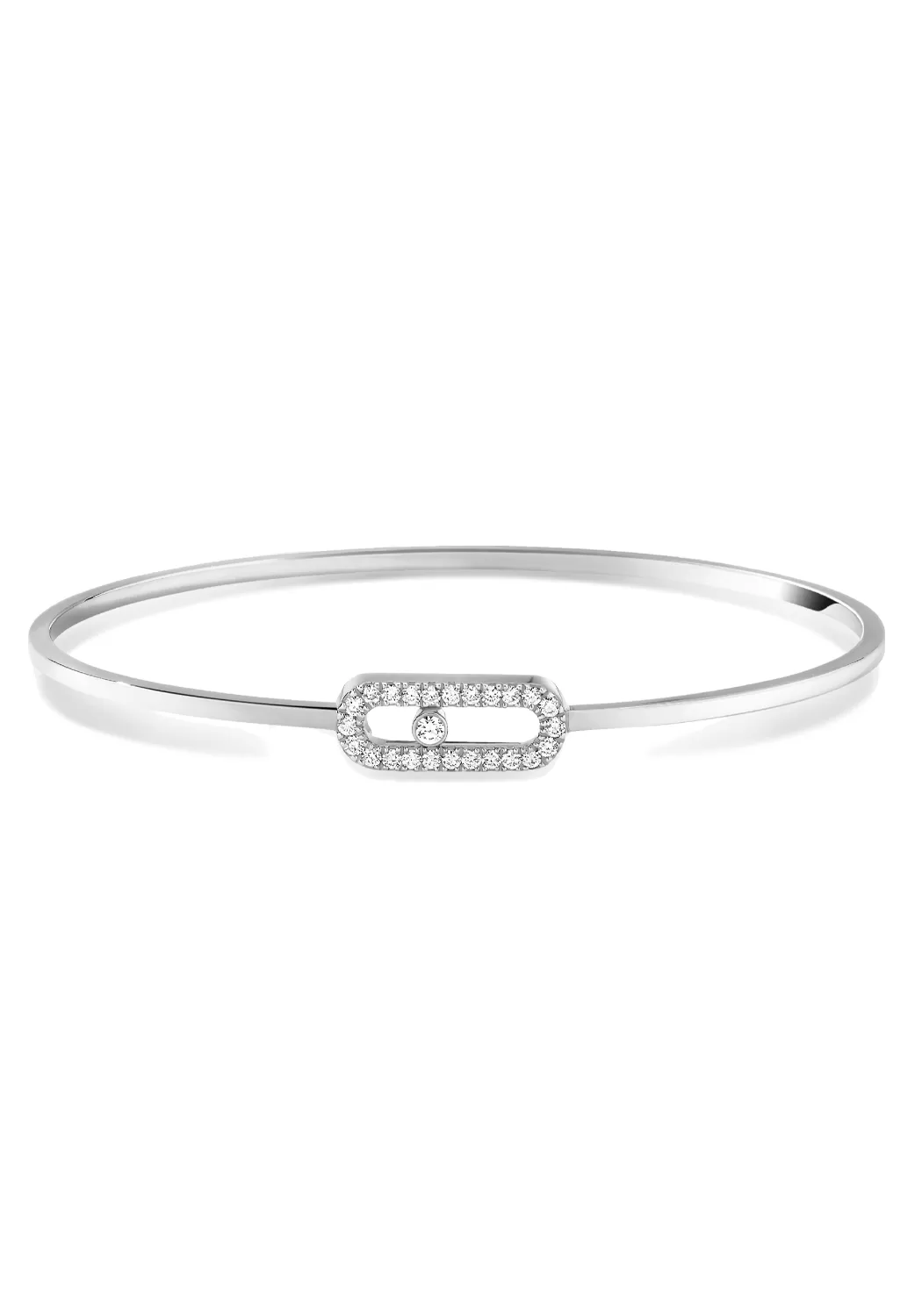 Messika Move Uno Pavé Flex 18K Gold Diamond Bangle | Choose Gold