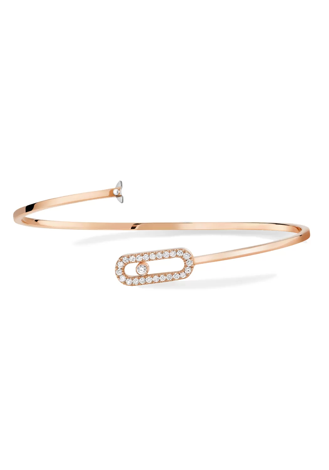 Messika Move Uno Pavé Flex 18K Gold Diamond Bangle | Choose Gold