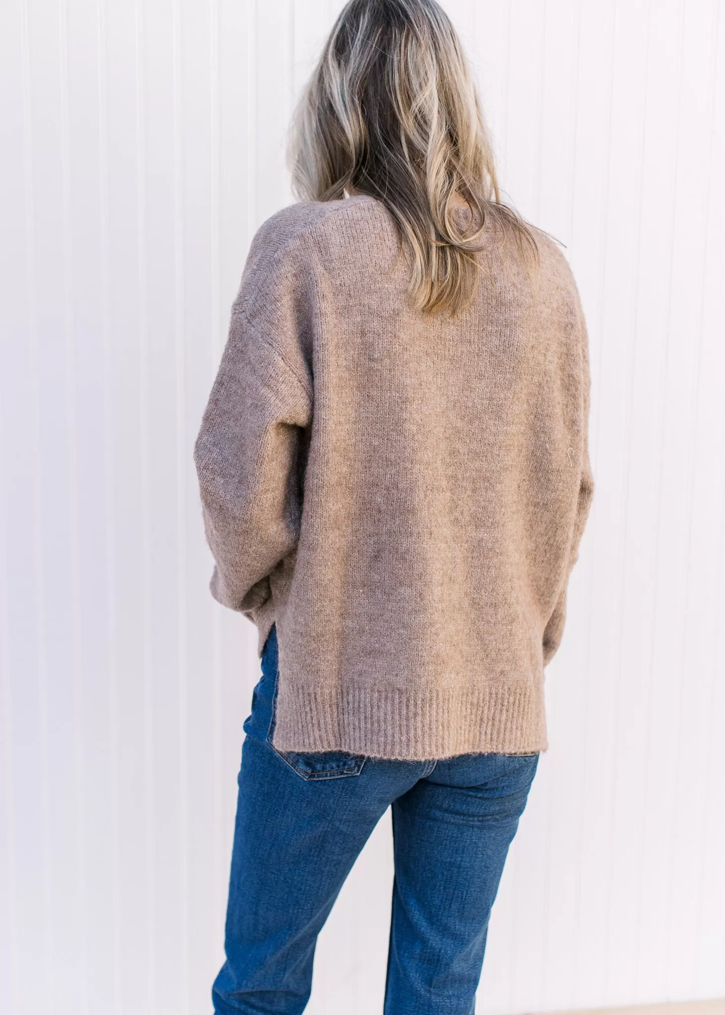 Mocha Round Neck Sweater