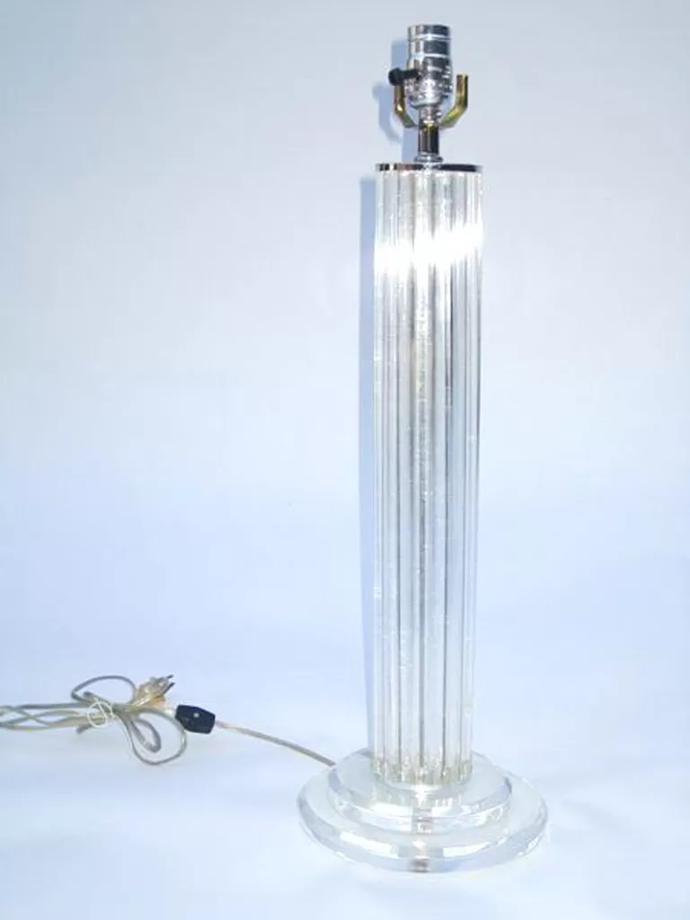 Modern Classical Lucite Column Lamp