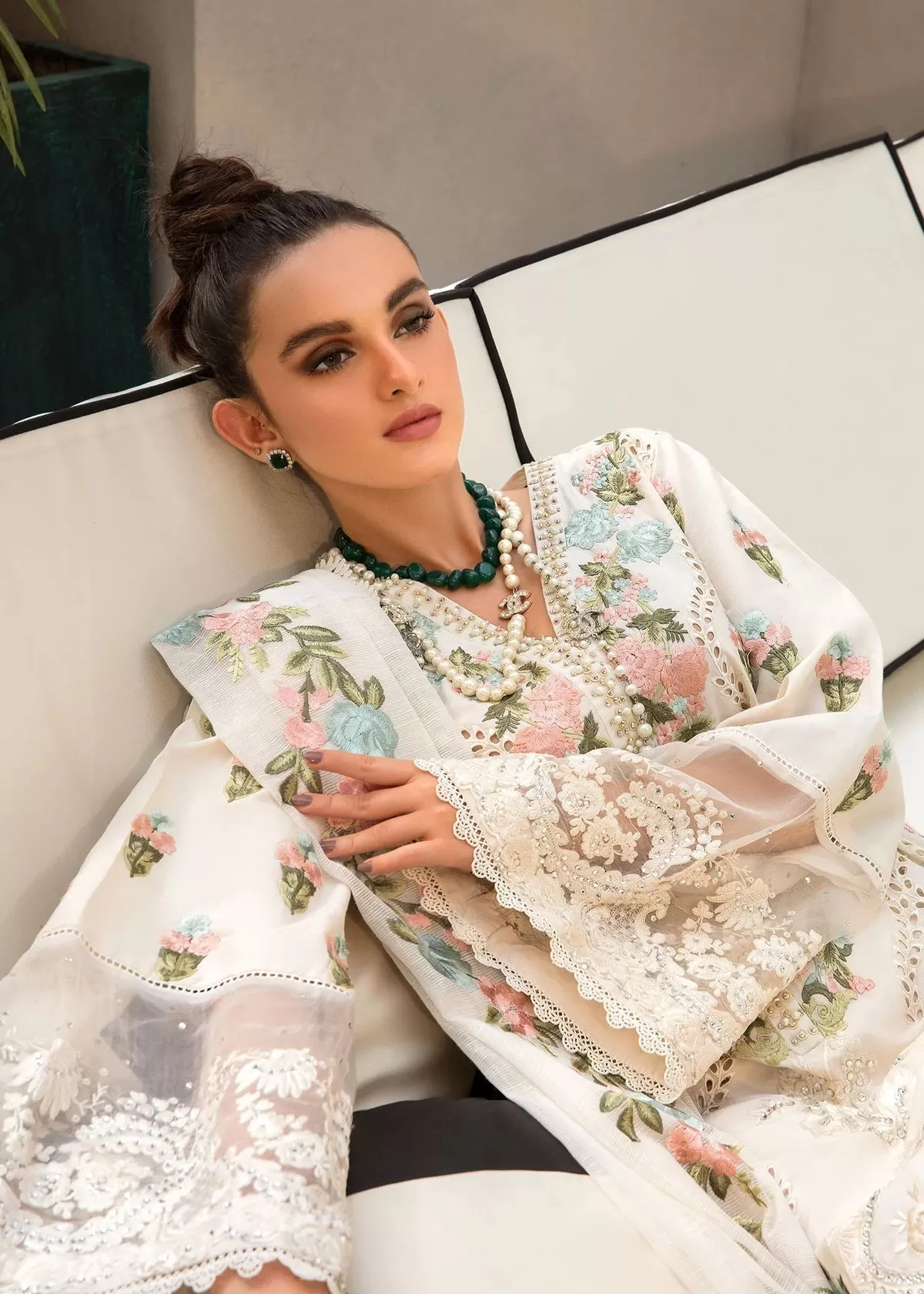 MONSOON BLOOMS DHANAK Three Piece WInter Collection