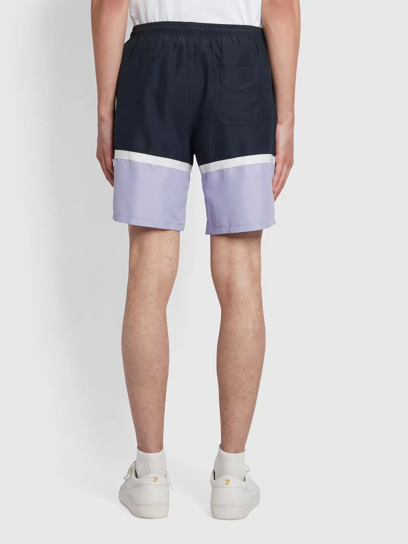 Murphy Cut & Sew Swim Shorts In True Navy