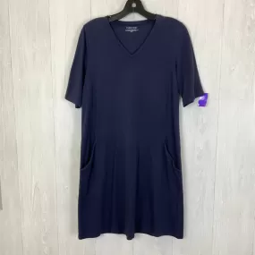 Navy Dress Casual Midi Eileen Fisher, Size Xs