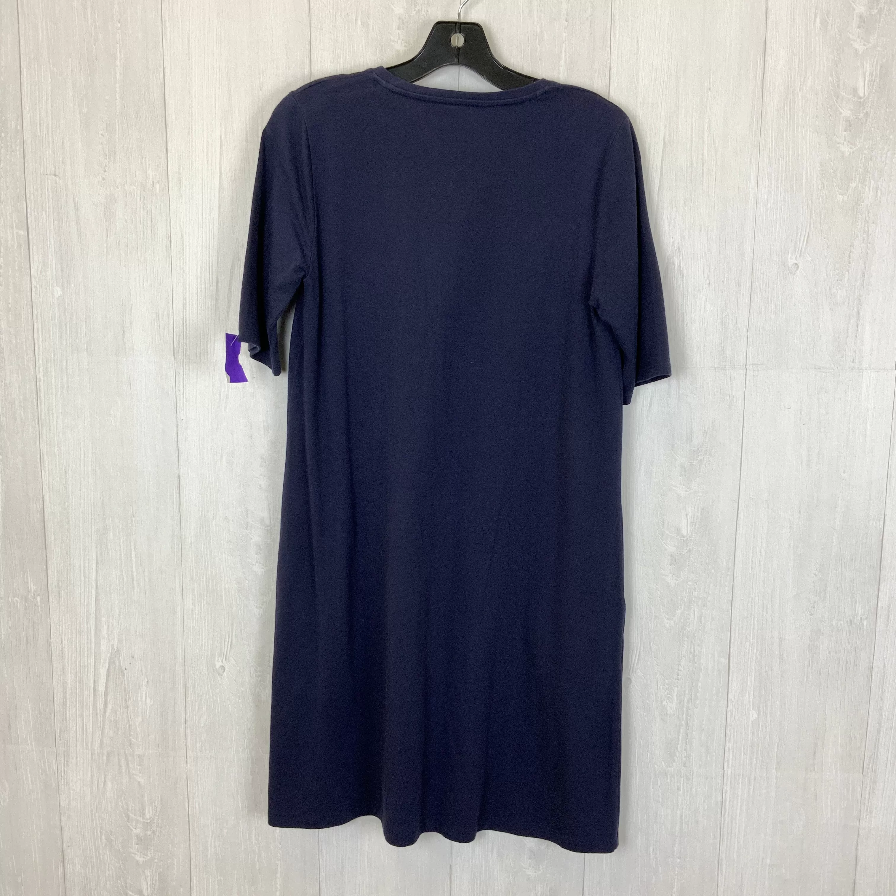 Navy Dress Casual Midi Eileen Fisher, Size Xs