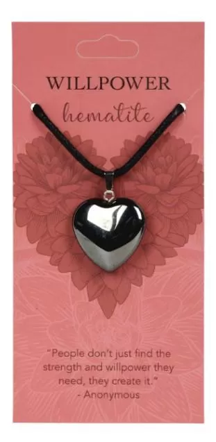 Necklace, Heart - 1.25 assorted gemstones