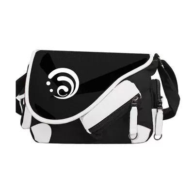 new game Genshin Impact KLEE VENTI Anime Peripheral Eye of God Wind Fire Thunder Two-dimensional Messenger Bag