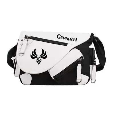 new game Genshin Impact KLEE VENTI Anime Peripheral Eye of God Wind Fire Thunder Two-dimensional Messenger Bag