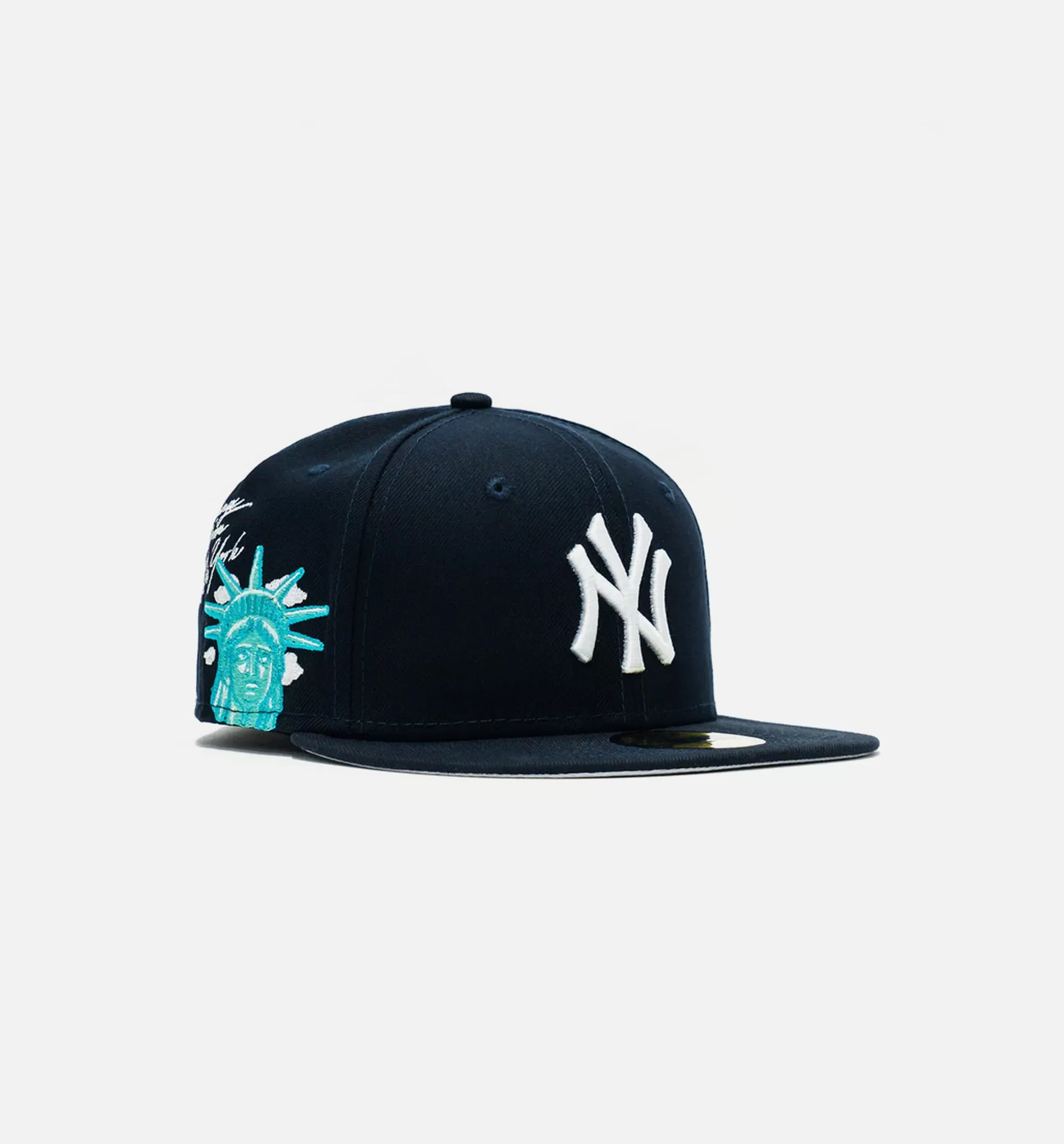 New York Yankees Cloud Icon 59Fifty Fitted Cap Mens Hat - Navy Blue