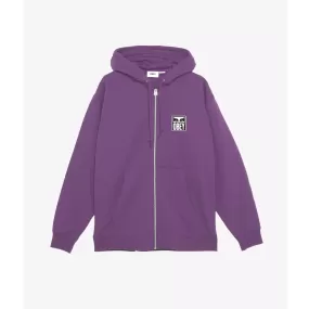 Obey adult full zip hoodie 117482142 blackberry