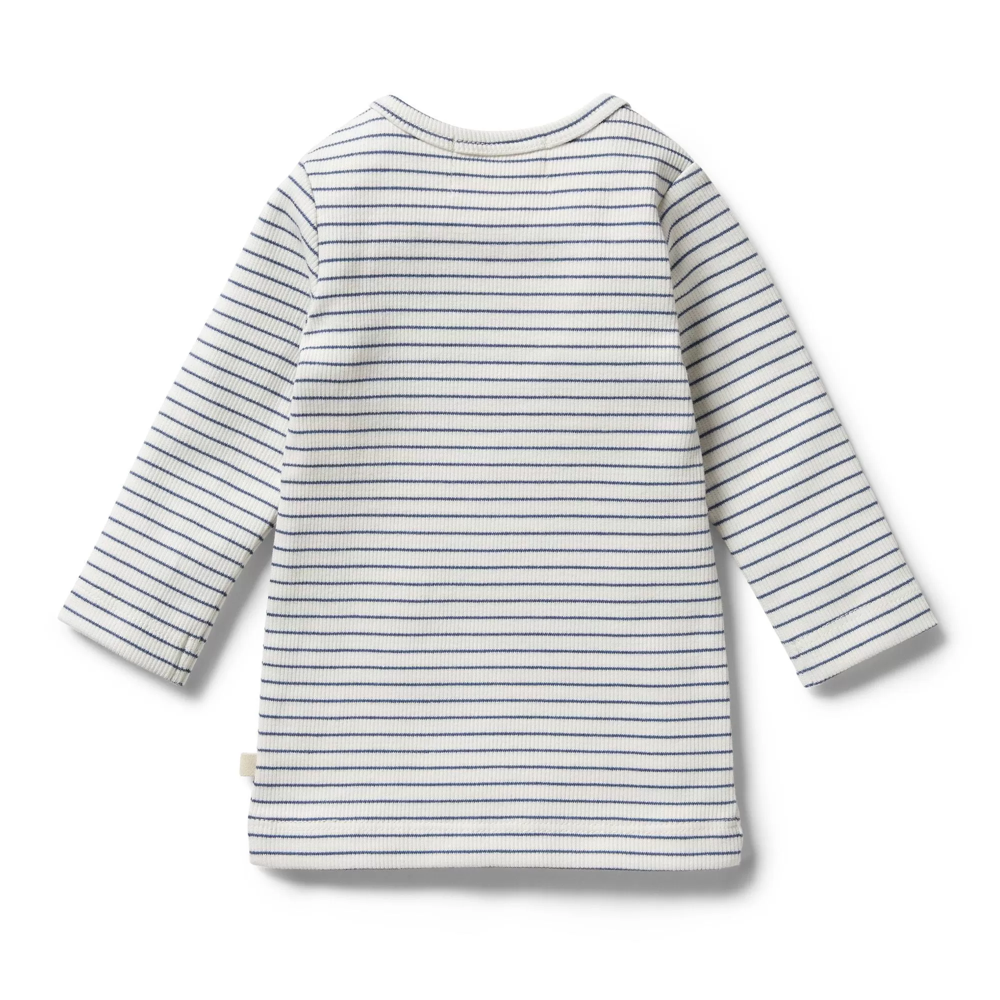 Organic Stripe Rib Top, Blue Depths