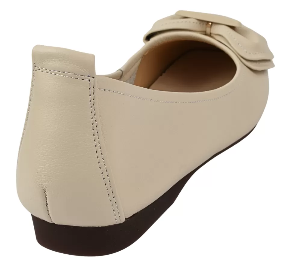 Pantofi casual, dama, PASS COLLECTION, X640006D bej, piele naturala