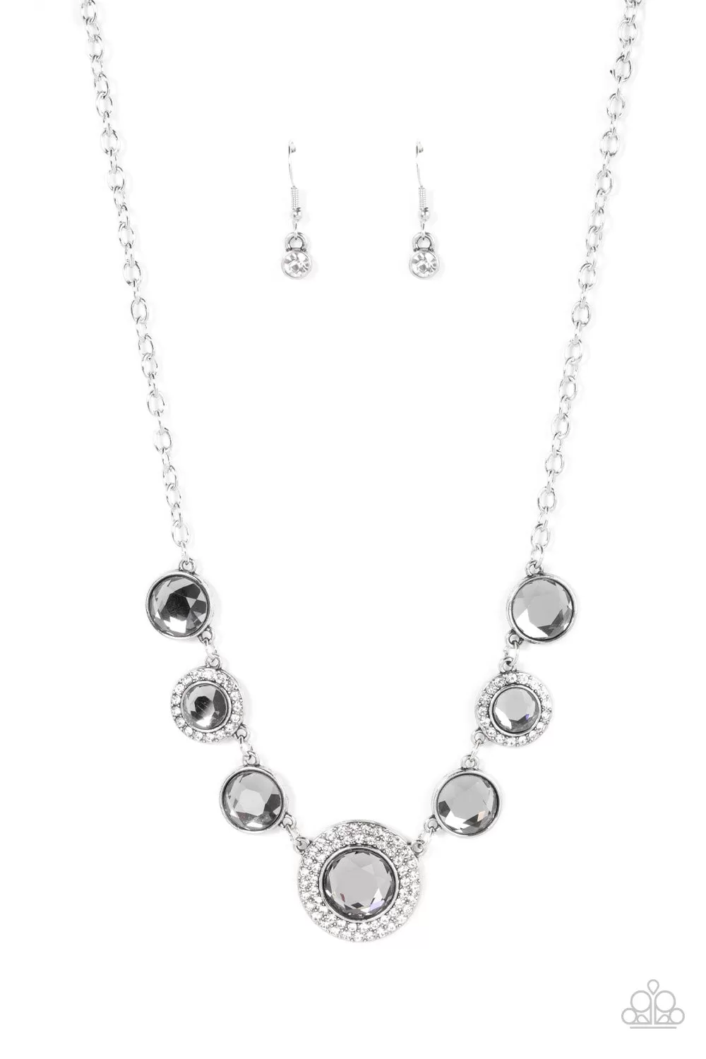 Paparazzi Extravagant Extravaganza - Silver Necklace